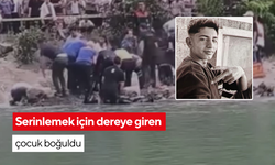 Serinlemek için dereye giren çocuk boğuldu