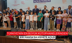 Manisa'da 7 bin 500 metrekarelik kapalı alana sahip kütüphane açıldı