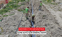 Demirci’ye kesintisiz içme suyu için önemli adım