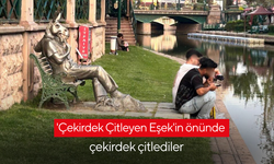 'Çekirdek Çitleyen Eşek'in önünde çekirdek çitlediler