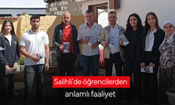 Salihli’de öğrencilerden anlamlı faaliyet