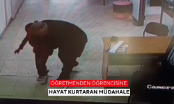 Öğretmenden öğrencisine hayat kurtaran müdahale: O anlar böyle görüntülendi