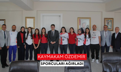 Kaymakam Özdemir sporcuları ağırladı