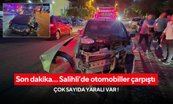 Son dakika… Salihli’de otomobiller çarpıştı çok sayıda yaralı var !