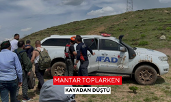 Mantar toplarken kayadan düştü