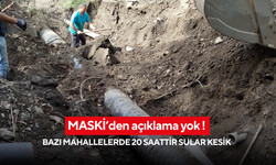 Salihli’de 20 saattir susuz kalan vatandaşlardan tepki
