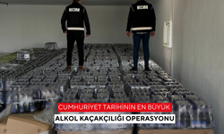 Cumhuriyet tarihinin en büyük alkol kaçakçılığı operasyonu