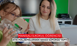 Manisalı ilkokul öğrencisi atık malzemelerden sessiz süpürge yaptı