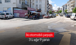 İki otomobil çarpıştı: 3’ü ağır 9 yaralı