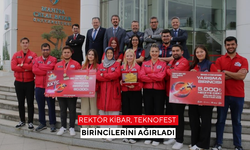 Rektör Kibar, TEKNOFEST birincilerini ağırladı