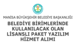 BELEDİYEMİZ BİRİMLERİNDE KULLANILACAK OLAN LİSANSLI PAKET YAZILIM HİZMET ALIMI