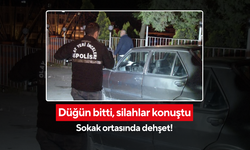 Düğün çıkışı kurşun yağmuru! Araçlar delik deşik oldu!