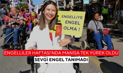 Manisa'da engelliler için birlik ve dayanışma yürüyüşü... 'Sevgi, engel değildir'