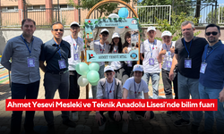 Ahmet Yesevi Mesleki ve Teknik Anadolu Lisesinde bilim fuarı