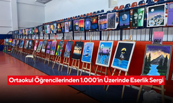 Şehit Ömer Halisdemir Ortaokulu’ndan Görsel Ziyafet... Resim ve Tasarım Sergisi Açıldı