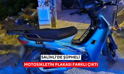 Salihli’de şüpheli motosikletin plakası farklı çıktı