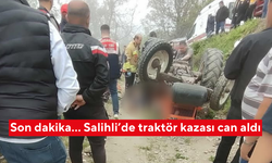 Son dakika… Salihli’de traktör kazası can aldı... 2 kişi hayatını kaybetti