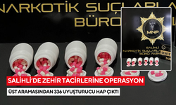 Salihli’de zehir tacirlerine operasyon: Üst aramasından 336 uyuşturucu hap çıktı