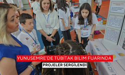 Yunusemre’de TÜBİTAK bilim fuarında projeler sergilendi