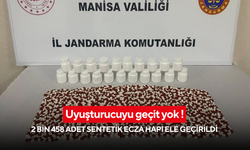2 bin 458 adet sentetik ecza hapı ele geçirildi