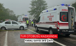 Tur otobüsü kazasında yaralı sayısı 34'e çıktı