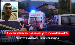 Alacak verecek meselesi yüzünden kan aktı... Cinayet anı  güvenlik kamerasında