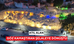 Atıl alan, göz kamaştıran şelaleye dönüştü