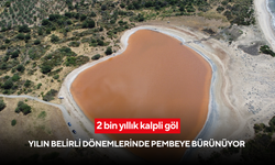 Gizli cennet: 2 bin yıllık kalpli göl, yılın belirli dönemlerinde pembeye bürünüyor