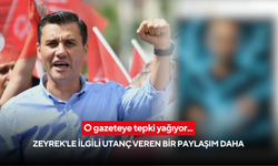O gazeteye tepki yağıyor... Zeyrek'le ilgili utanç veren bir paylaşım daha