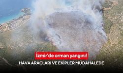 İzmir’de orman yangını! Hava araçları ve ekipler müdahalede