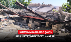 İki katlı evde balkon çöktü: 3 kişi hayatını kaybetti, 6 yaralı