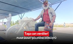 Taşa can verdiler! Fuar sanat şölenine dönüştü