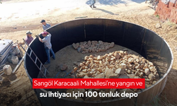 Sarıgöl Karacaali Mahallesi’ne yangın ve su ihtiyacı için 100 tonluk depo