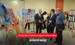 Kula’da ortaokul öğrencilerinden anlamlı sergi