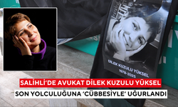 Salihli’de Avukat Dilek Kuzulu Yüksel, son yolculuğuna cübbesiyle uğurlandı