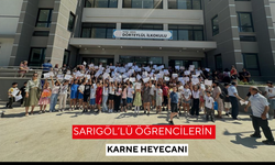 Sarıgöl’lü öğrencilerin karne heyecanı