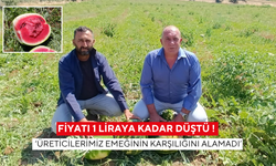 Fiyatı 1 liraya kadar düştü ! Salihli’de karpuz üreticisini üzen fiyat…  Yalvaç ‘Üreticilerimiz emeğinin karşılığını alamadı’
