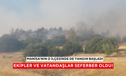 Manisa'nın o ilçesinde de yangın başladı: Dumanlar Salihli'den görünüyor