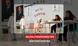 Salihli Medigüneş Hastanesi’nden ‘Acil Servis’ adlı tiyatro oyununa destek