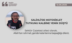 Salihli’de motosiklet tutkunu kalbine yenik düştü
