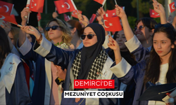 Demirci'de mezuniyet coşkusu