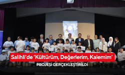 Salihli’de ‘Kültürüm, Değerlerim, Kalemim’ projesi düzenlendi