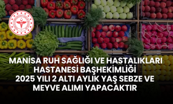 2025 YILI 2 ALTI AYLIK YAŞ SEBZE VE MEYVE ALIMI İHALESİ