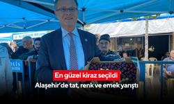 Toprağın bereketi Alaşehir'de yarıştı... Kirazın en güzeli seçildi
