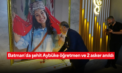 Batman’da terör saldırısında şehit düşen Aybüke öğretmen ve askerler için anma töreni