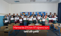 Manisa'da 270 bin 117 öğrenci için tatil zili çaldı