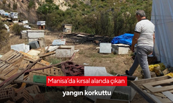 Manisa’da kırsal alanda çıkan yangın korkuttu