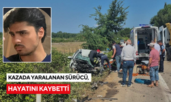 Kazada yaralanan sürücü, hayatını kaybetti