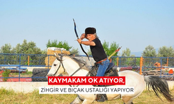 Kaymakam ok atıyor, zihgir ve bıçak ustalığı yapıyor