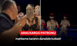 Ünlü patron mahkeme kararını dansözle kutladı!